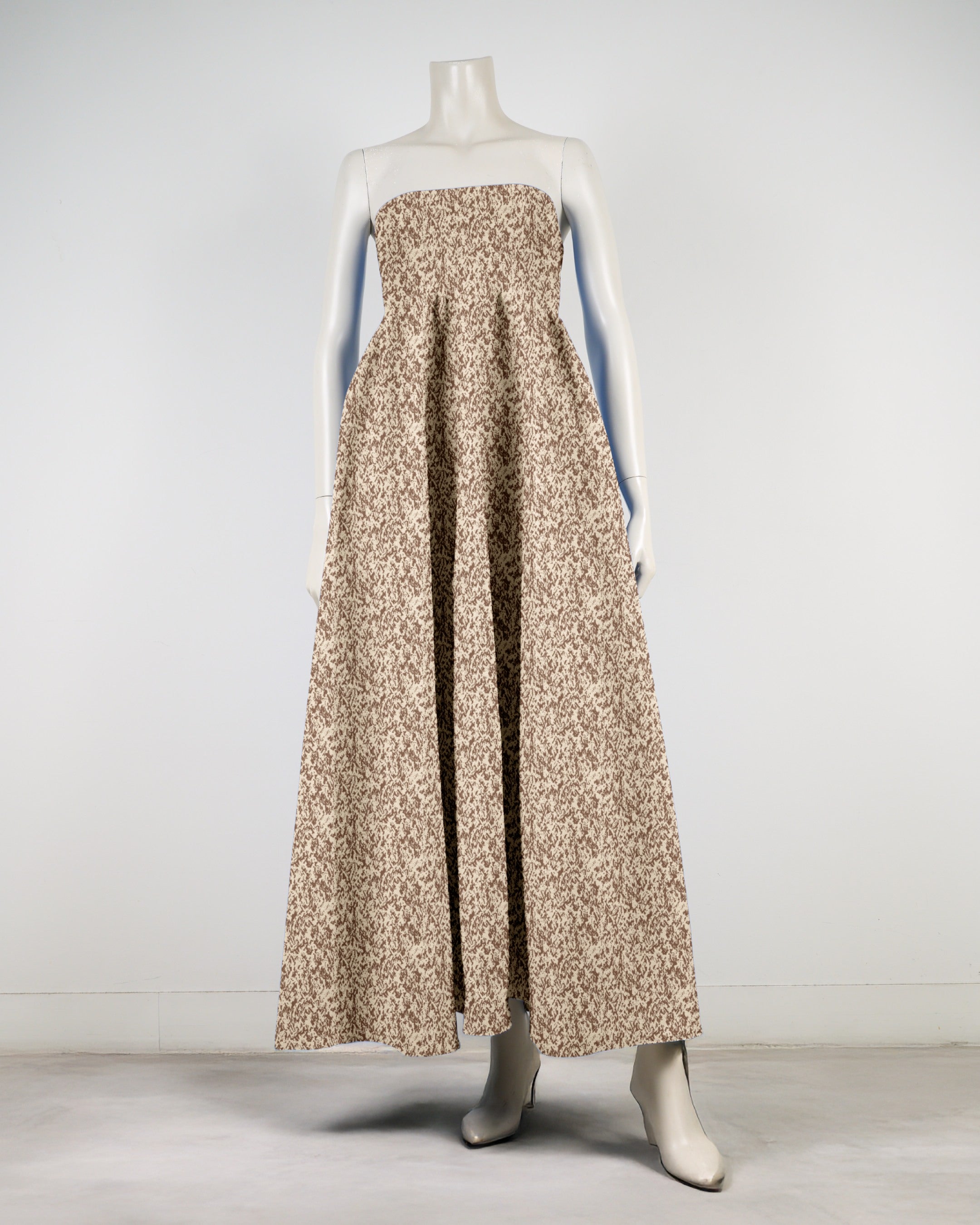 ベアトップボリュームワンピース