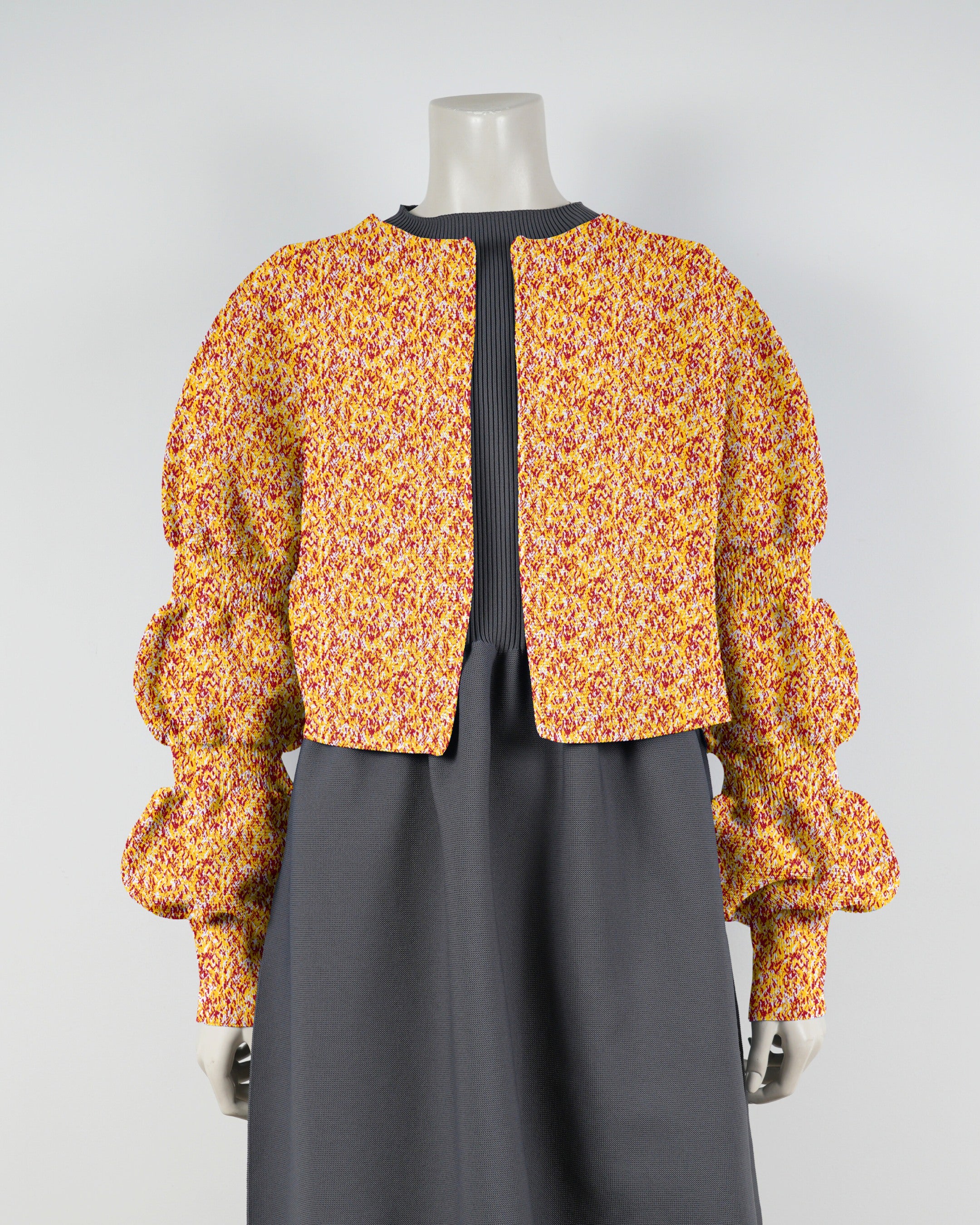 【NEW】デザインスリーブカーディガン