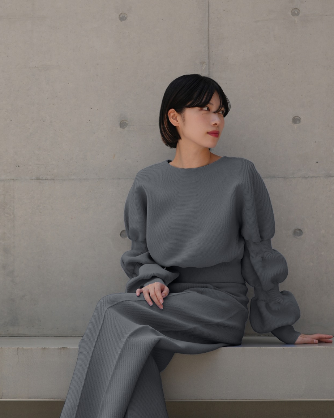 デザインスリーブプルオーバー