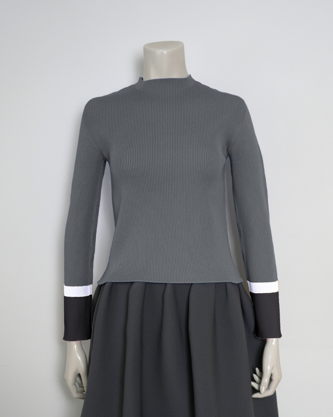 【NEW】柄リブプルオーバー-A