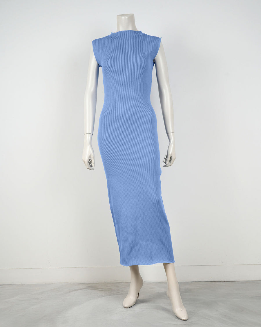Sleeveless Slim Fit Dress｜24.サックス
